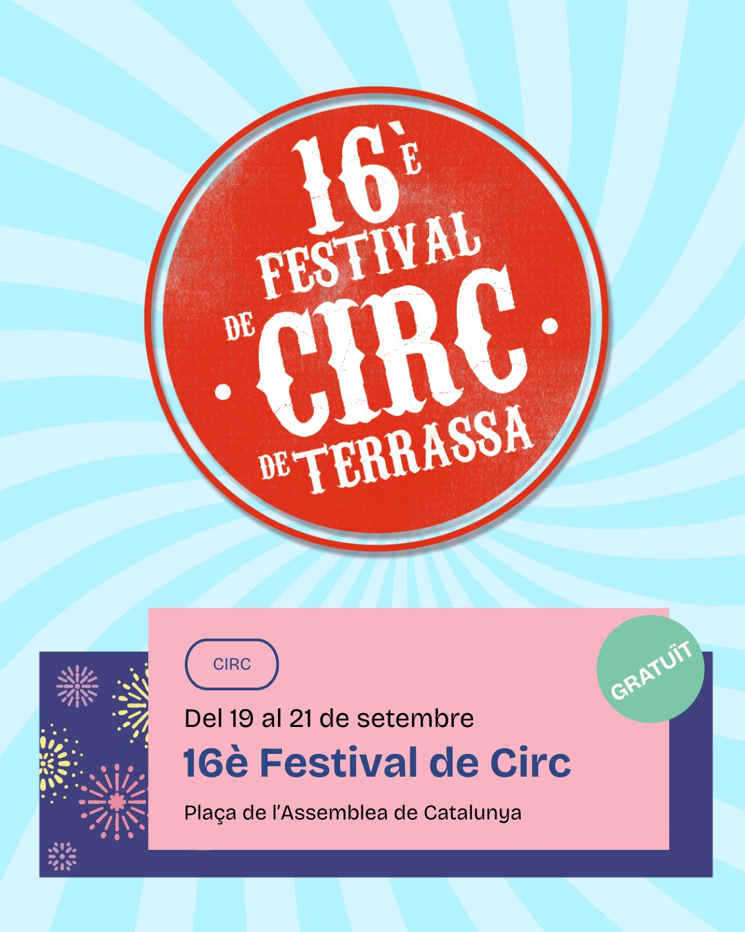 16 Festival de Circ – Servei de Cultura Terrassa